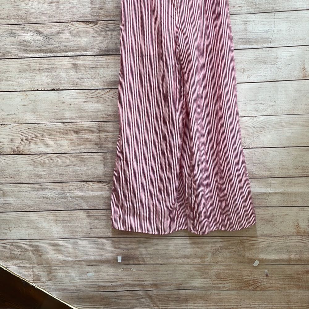 &MERCI WIDE LEG JUMPSUIT IN RED AND WHITE STRIPES - Picture 2 of 10